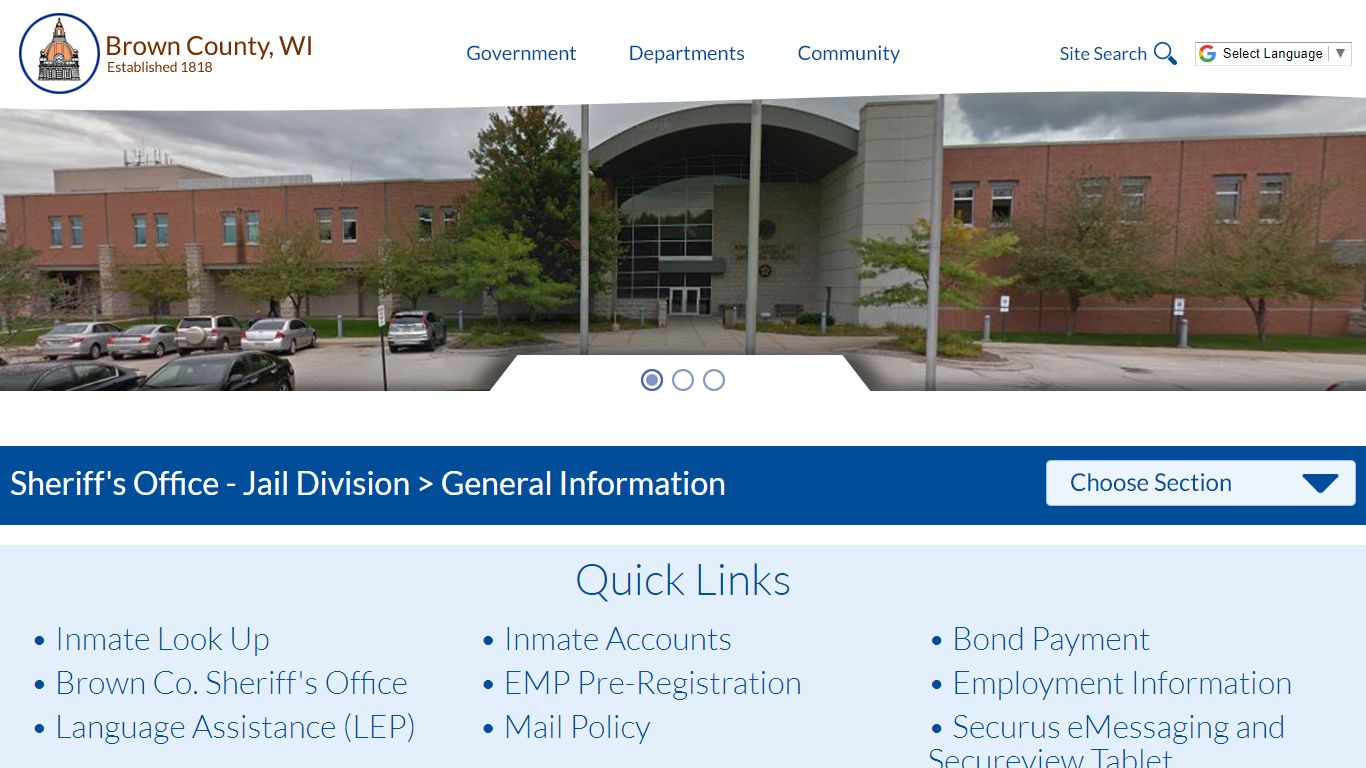 Sheriff's Office - Jail Division - Brown County Government